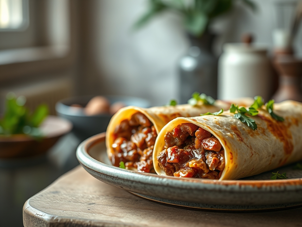 Burritos de carne asada