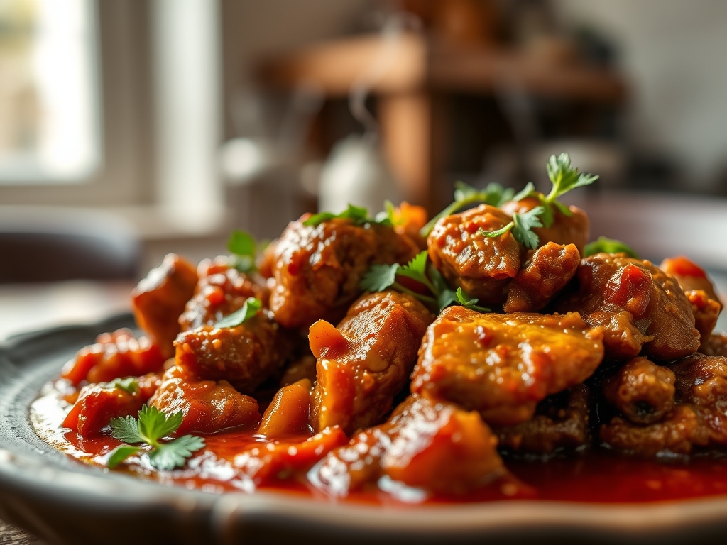 Carne en salsa tradicional