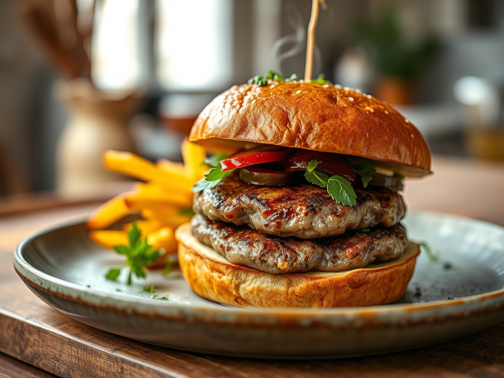 Hamburguesa gourmet real