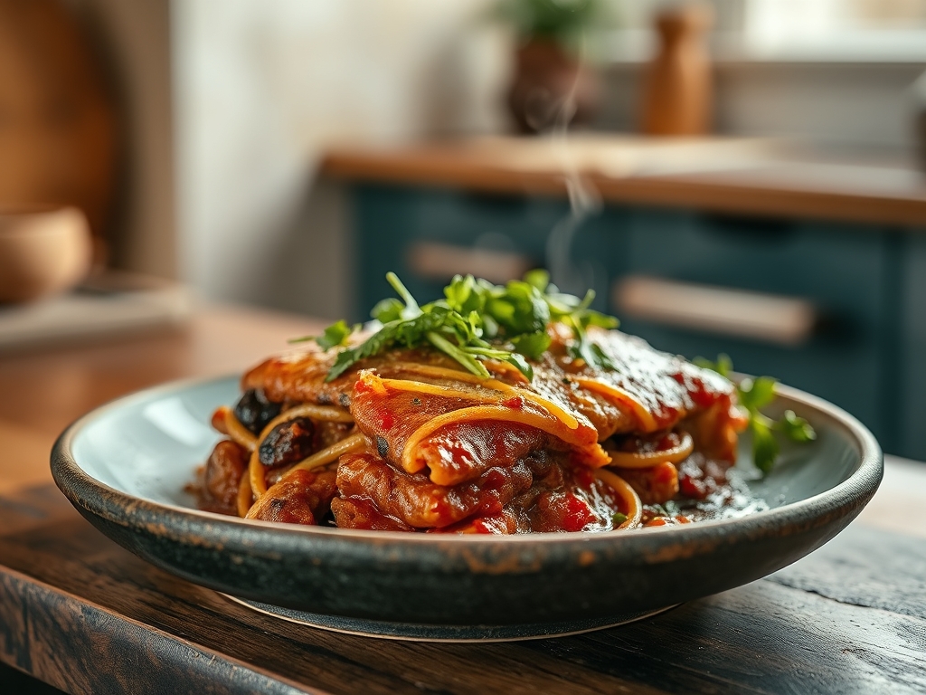 Lasaña de carne monumental