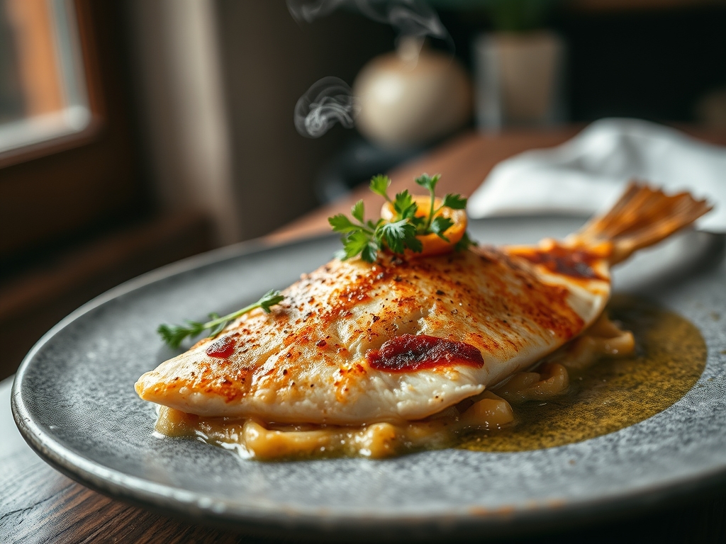 Pescado a la sal de gala