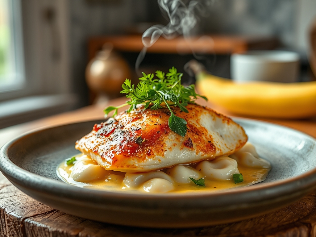 Pescado al microondas jugoso