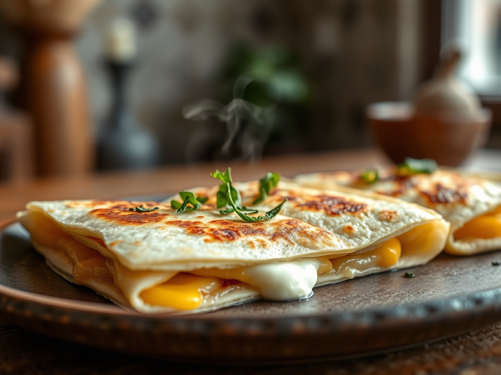 Quesadillas mexicanas de queso