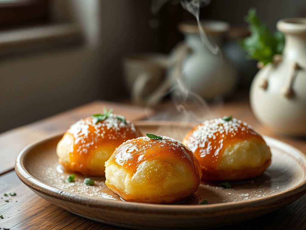 Buñuelos de viento dulces
